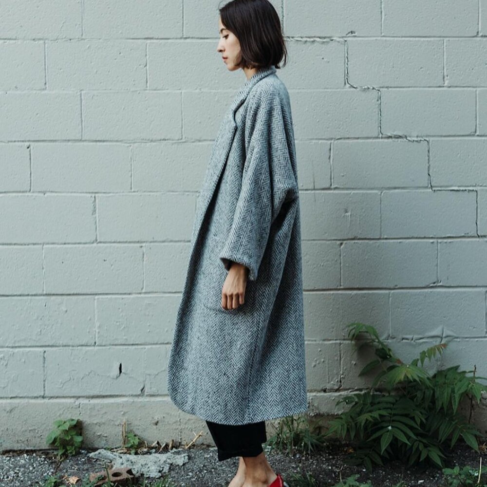 Horses Atelier Alchemical Coat in Grey Herringbone